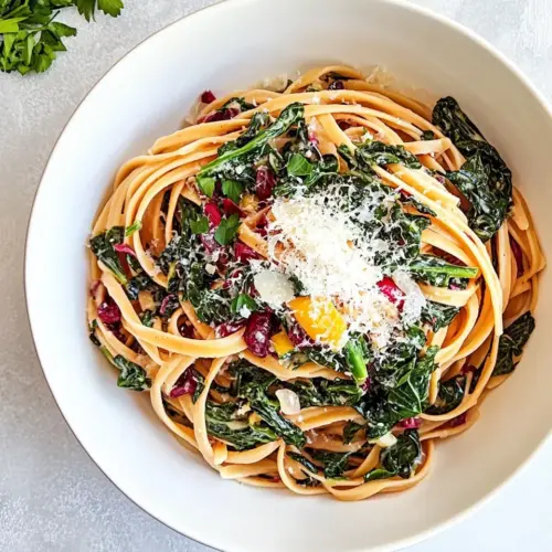 Lemony Swiss Chard Pasta