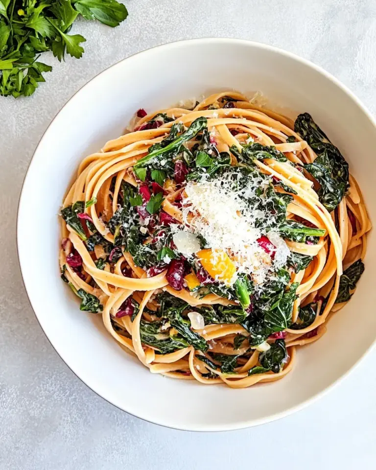 Lemony Swiss Chard Pasta