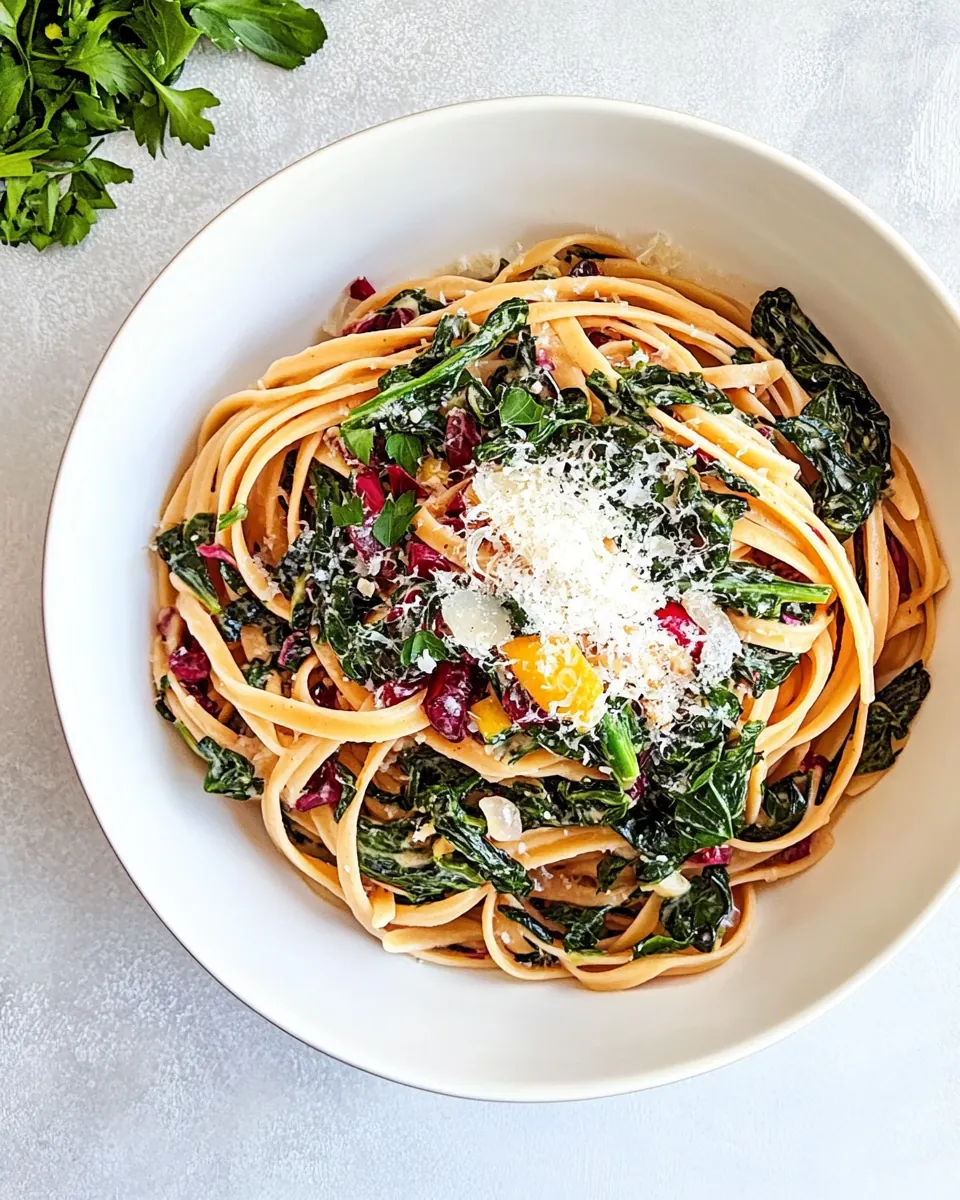 Lemony Swiss Chard Pasta