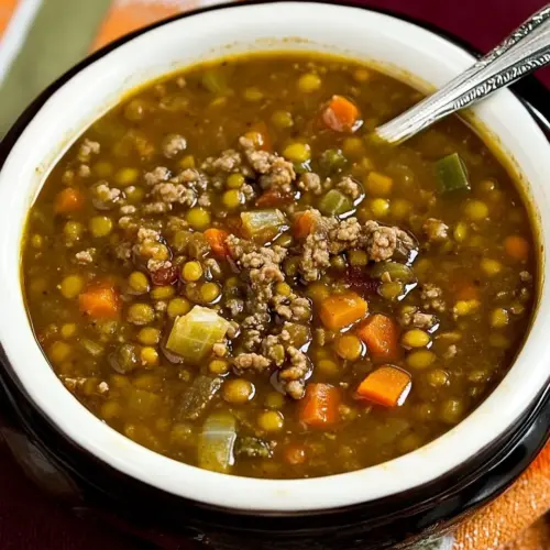 Lentil Soup with Ground Beef