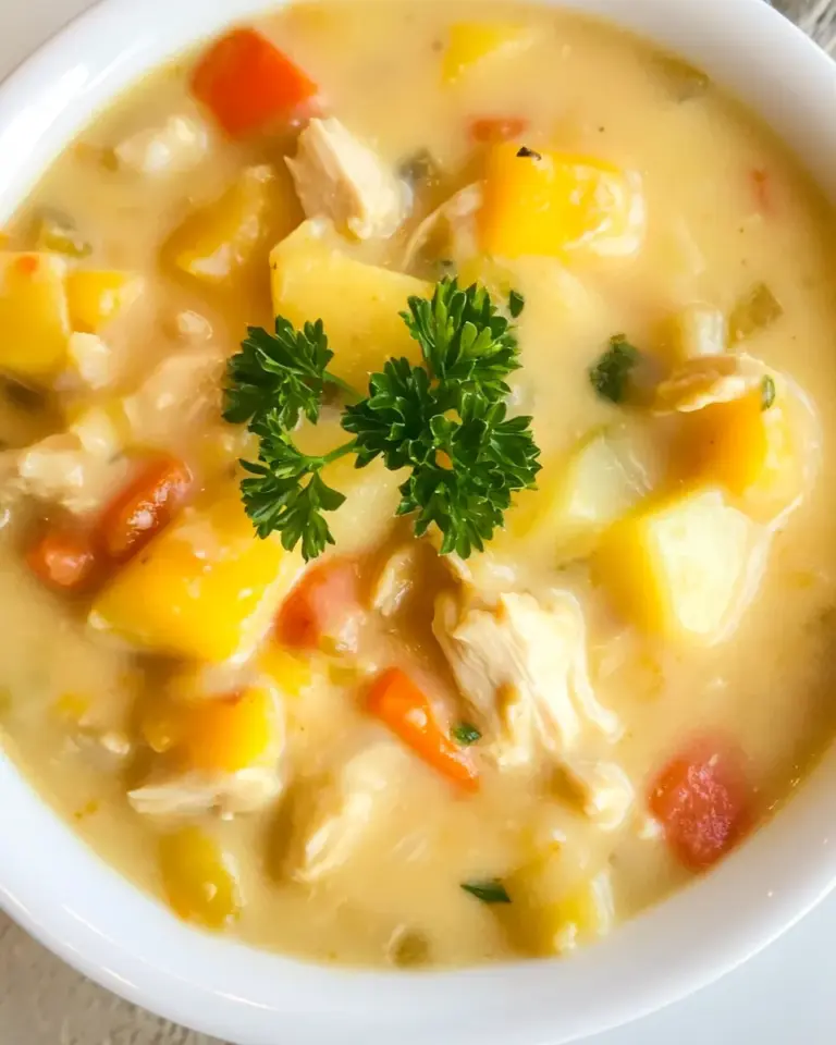 Loaded Cheesy Chicken Potato Chowder