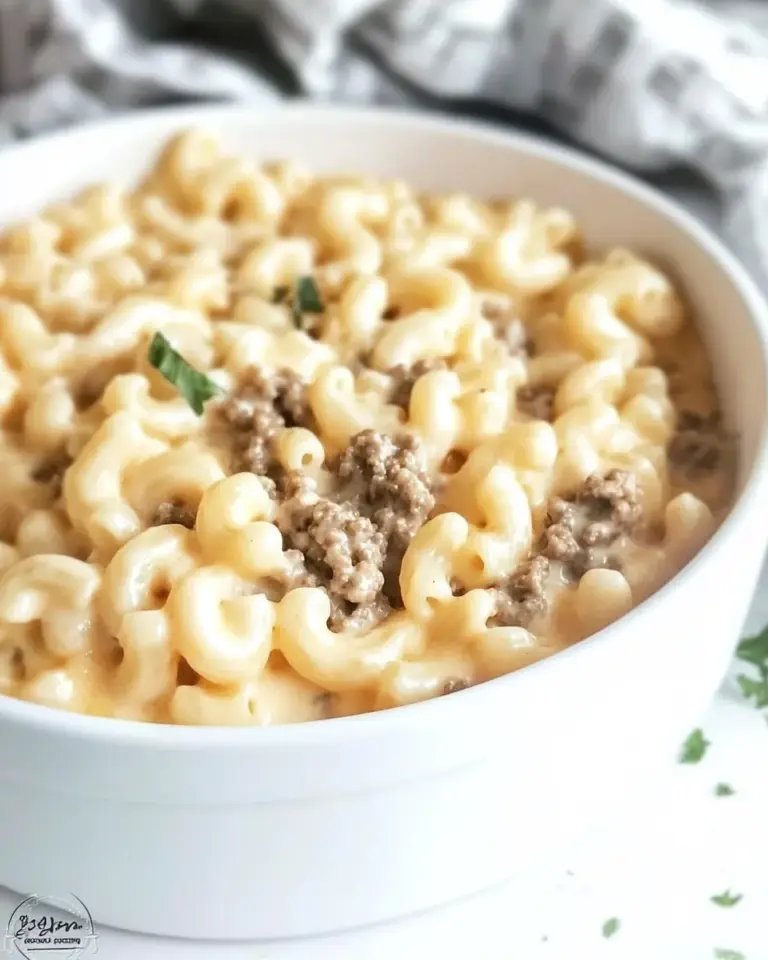 Loaded Mac and Cheese with Ground Beef
