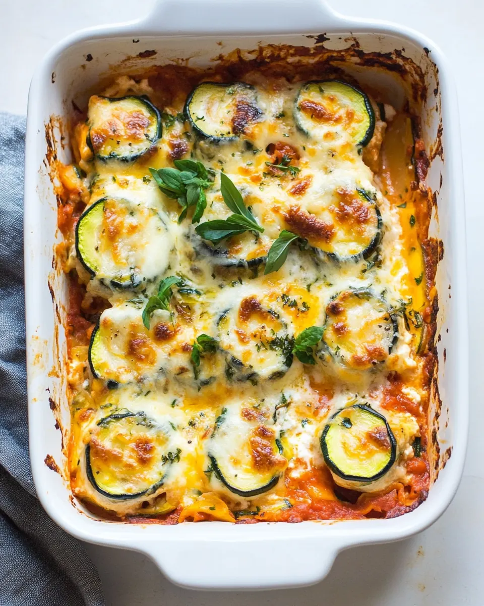 Low Carb Zucchini Lasagna Roll Ups