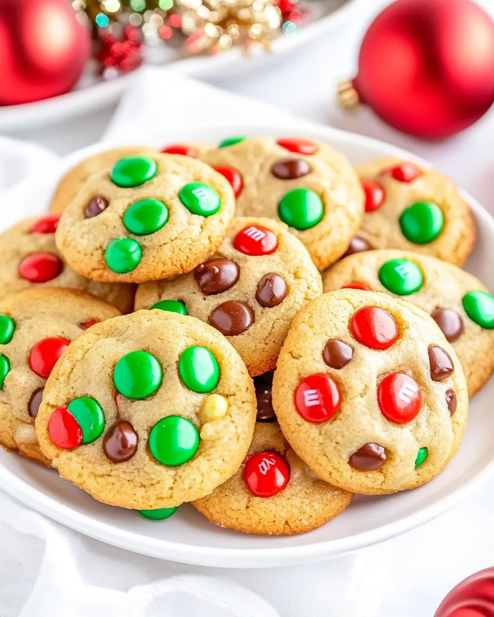 M&M Christmas Cookies