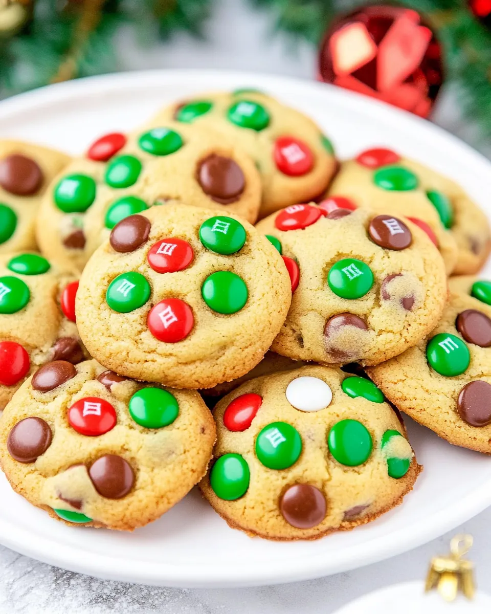 M&M Christmas Cookies
