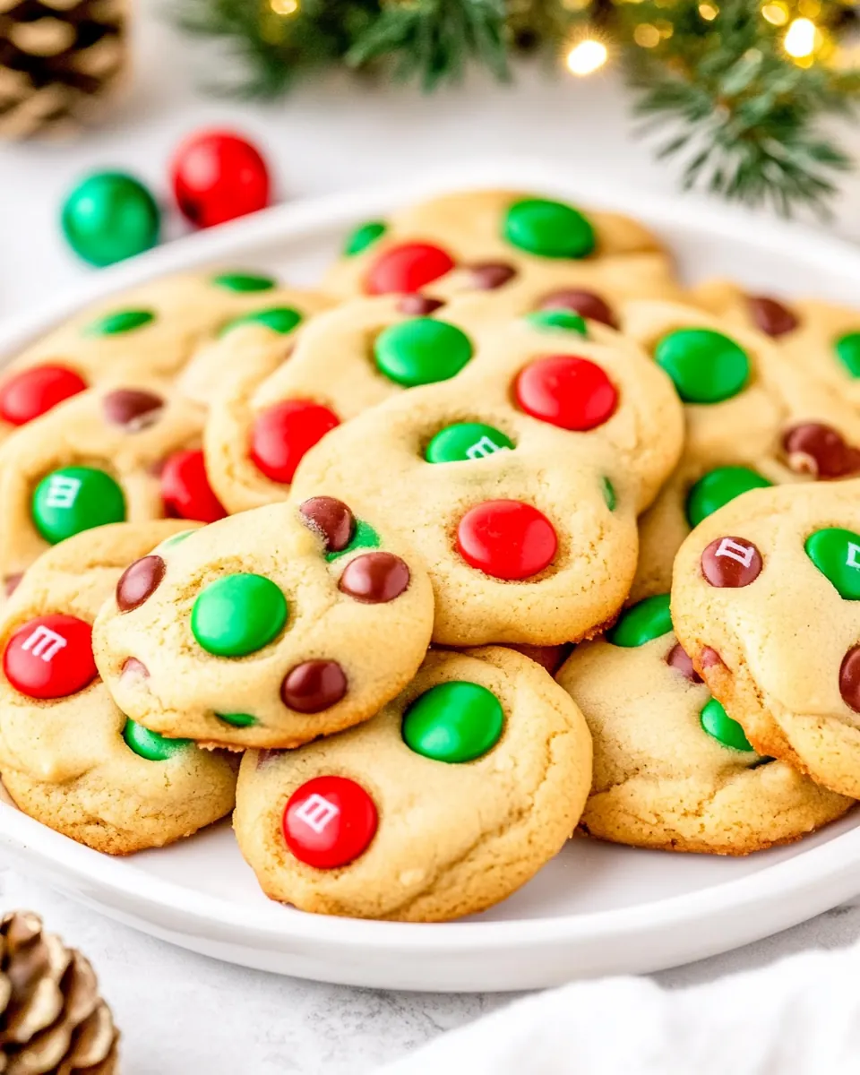 M&M Christmas Cookies