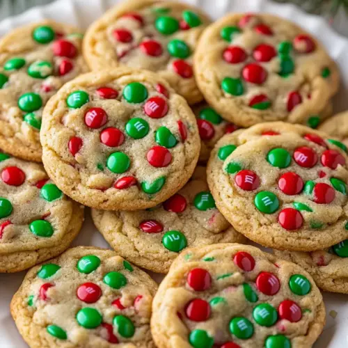 M&M Christmas Cookies Recipe