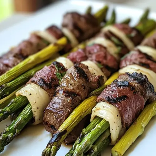 Macro Friendly Grilled Beef Asparagus Roll Ups