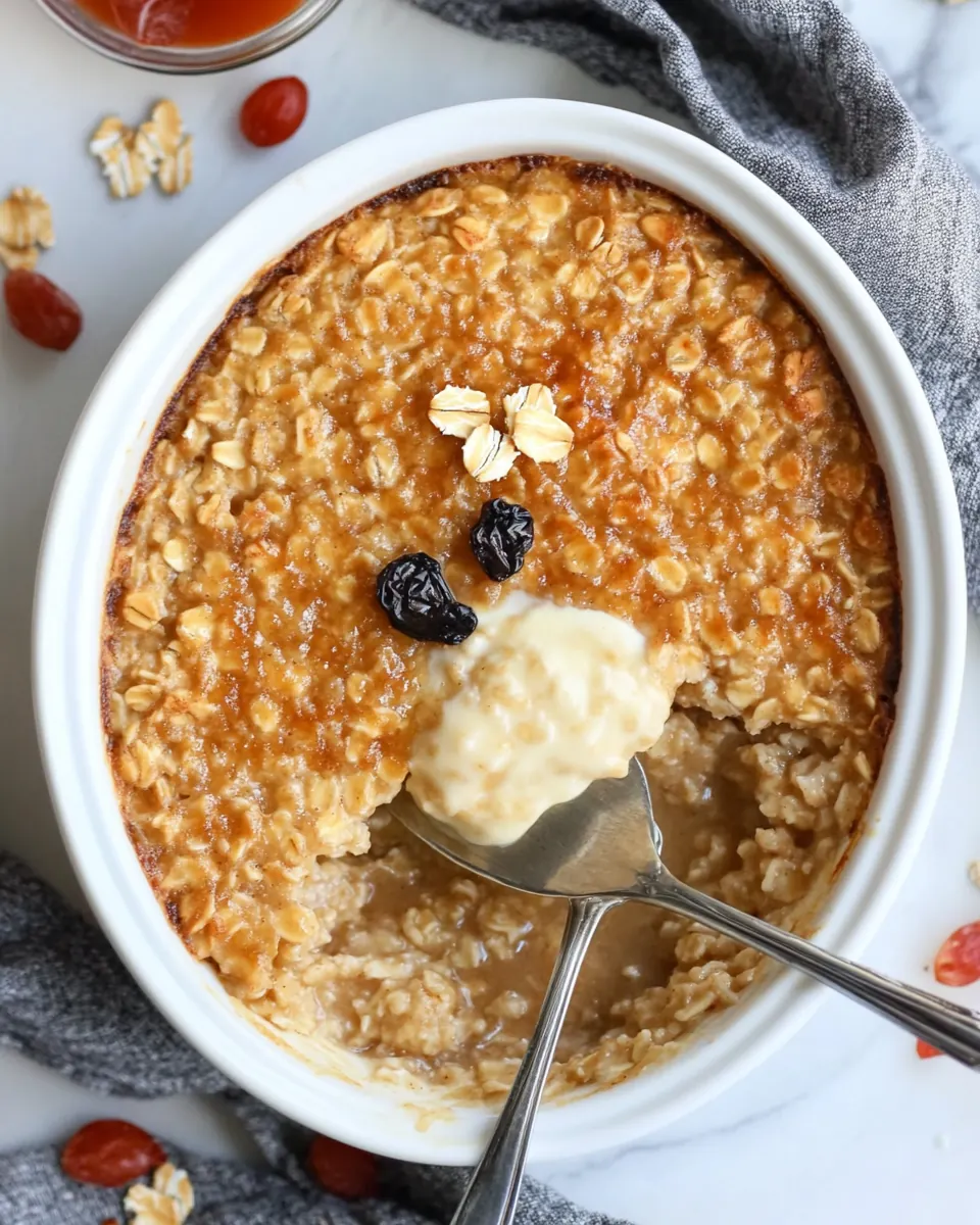Make Ahead Buttery Baked Oatmeal