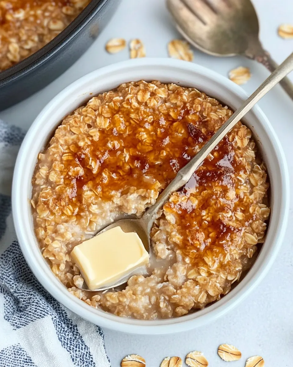 Make Ahead Buttery Baked Oatmeal