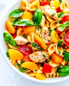 Mandarin Orange Chicken Pasta Salad