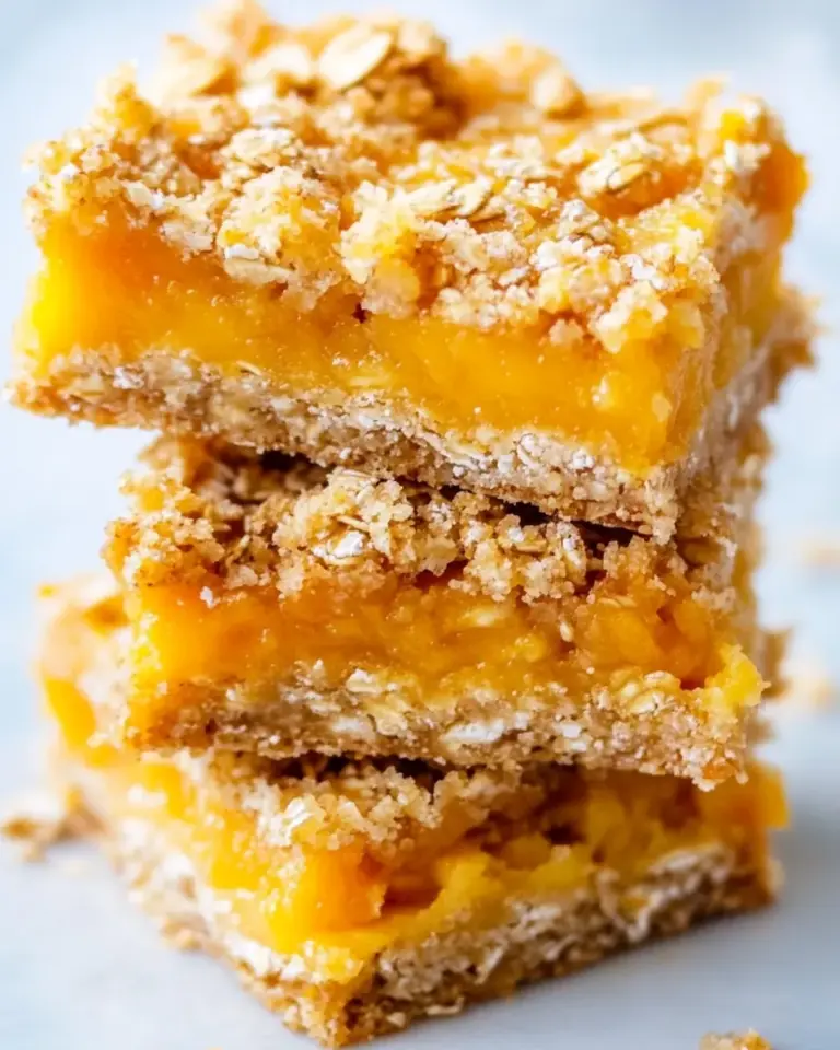 Mango Oatmeal Crumble Bars
