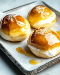 Maple Cream Filled Crème Brûlée Buns