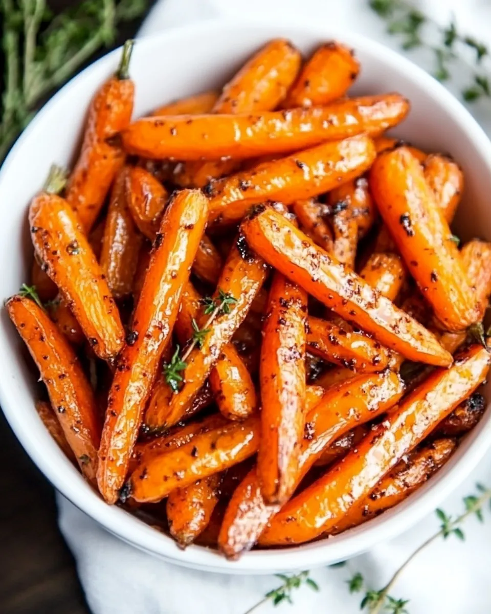 Maple Dijon Roasted Carrots