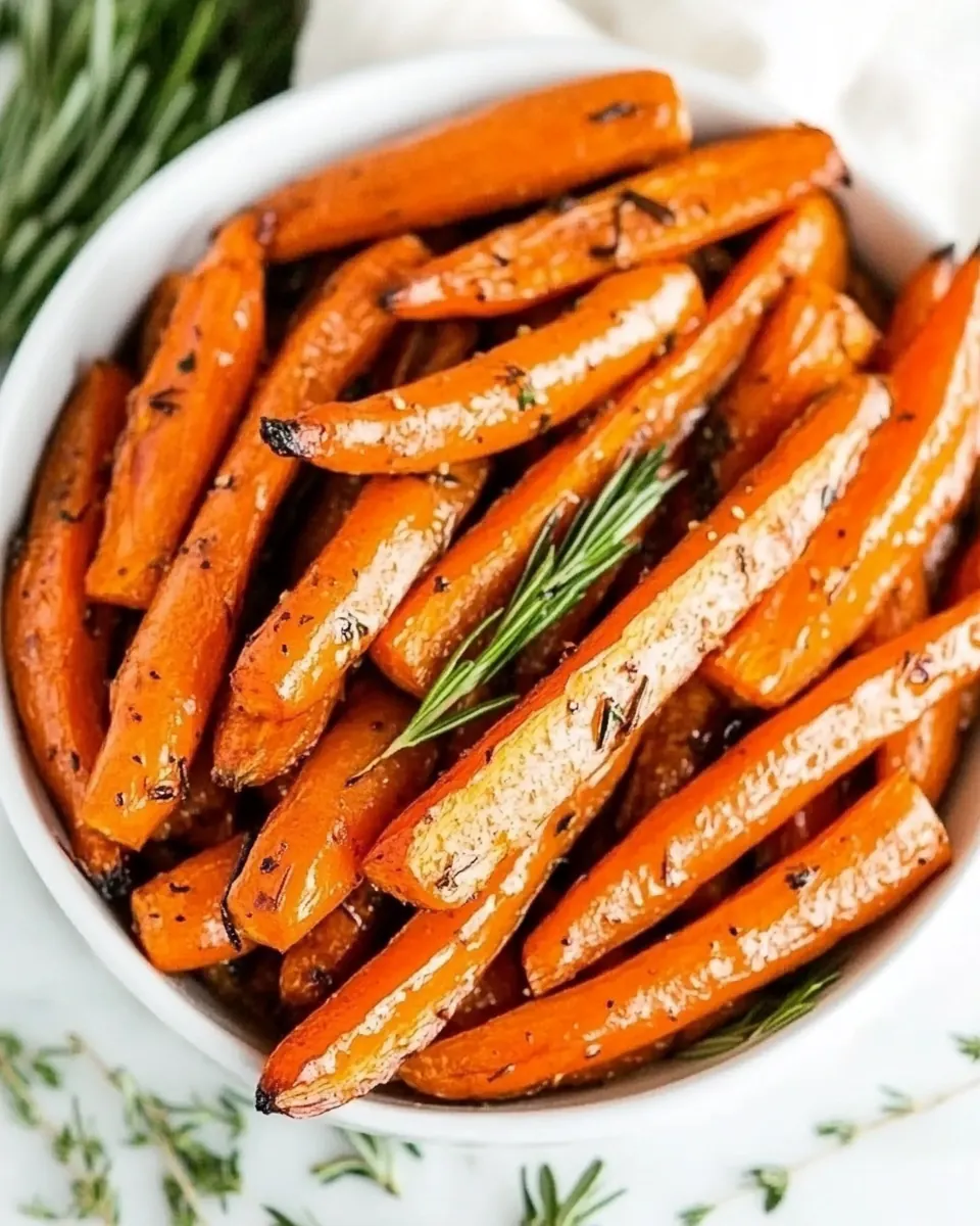 Maple Dijon Roasted Carrots