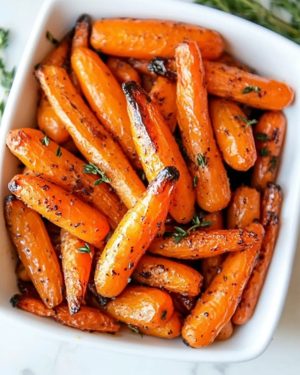 Maple Dijon Roasted Carrots