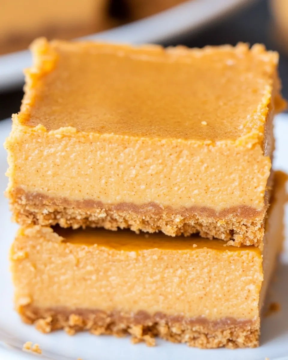 Maple Pumpkin Cheesecake Bars