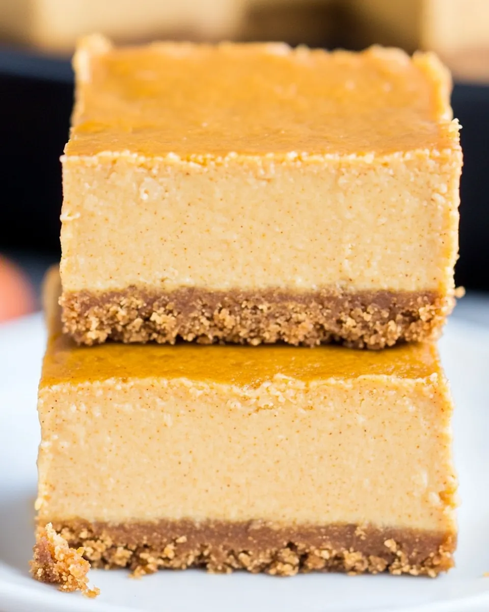 Maple Pumpkin Cheesecake Bars