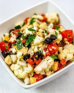 Marinated Cauliflower Antipasto Salad