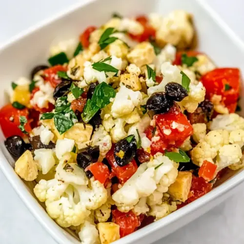 Marinated Cauliflower Antipasto Salad