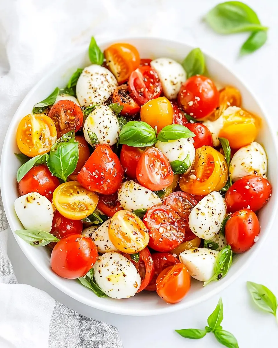 Marinated Summer Caprese Salad