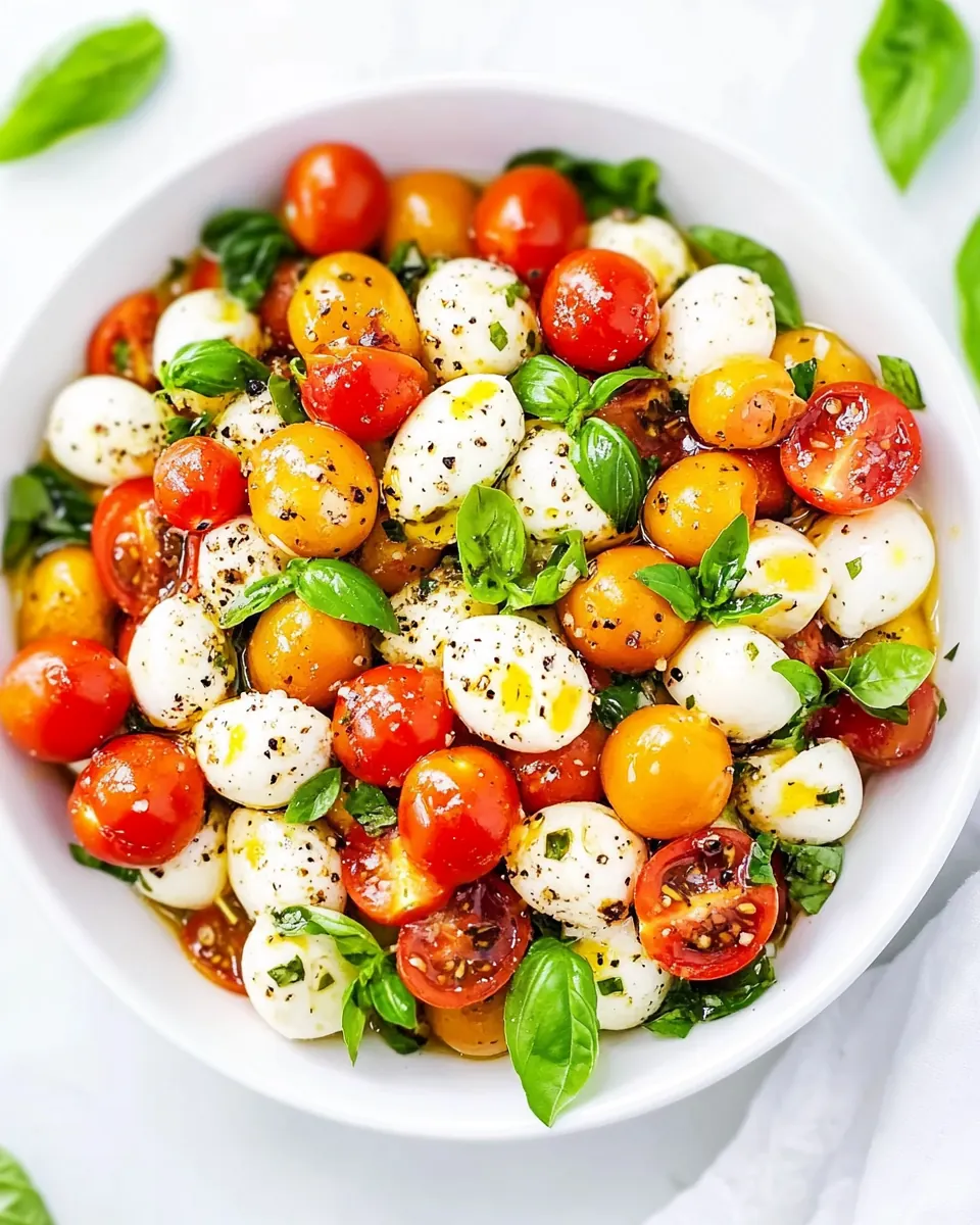 Marinated Summer Caprese Salad