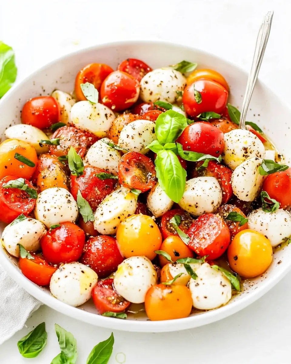 Marinated Summer Caprese Salad