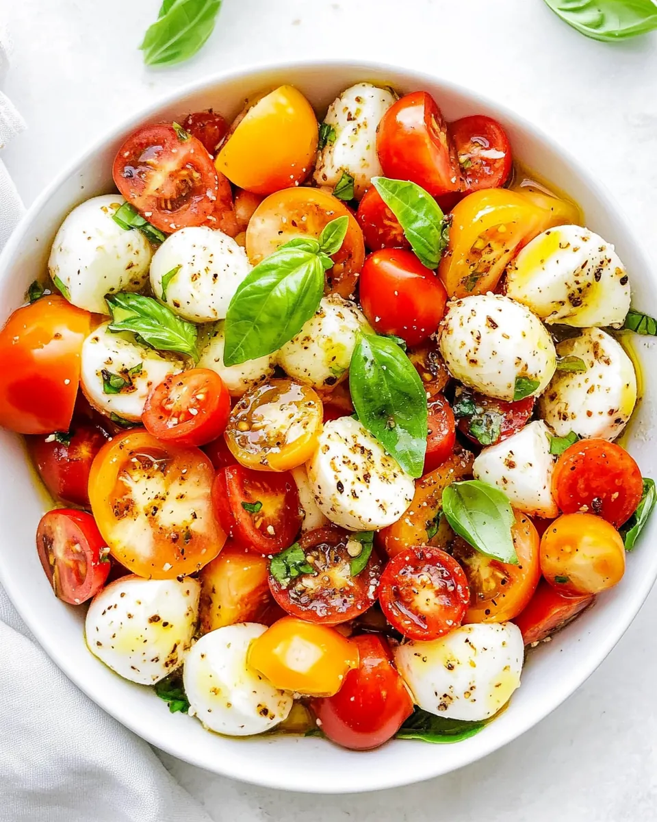 Marinated Summer Caprese Salad
