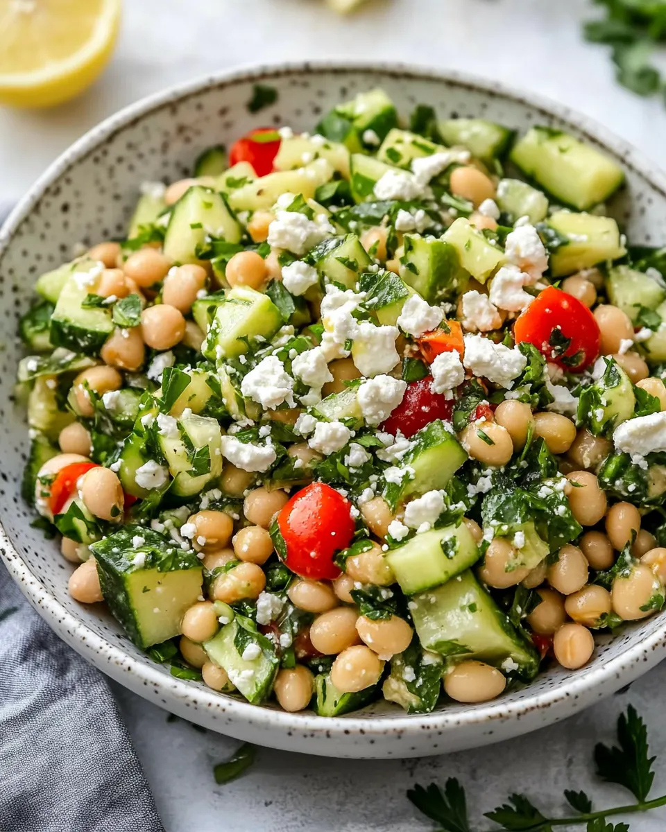 Maroulasalata Inspired Dense Bean Salad