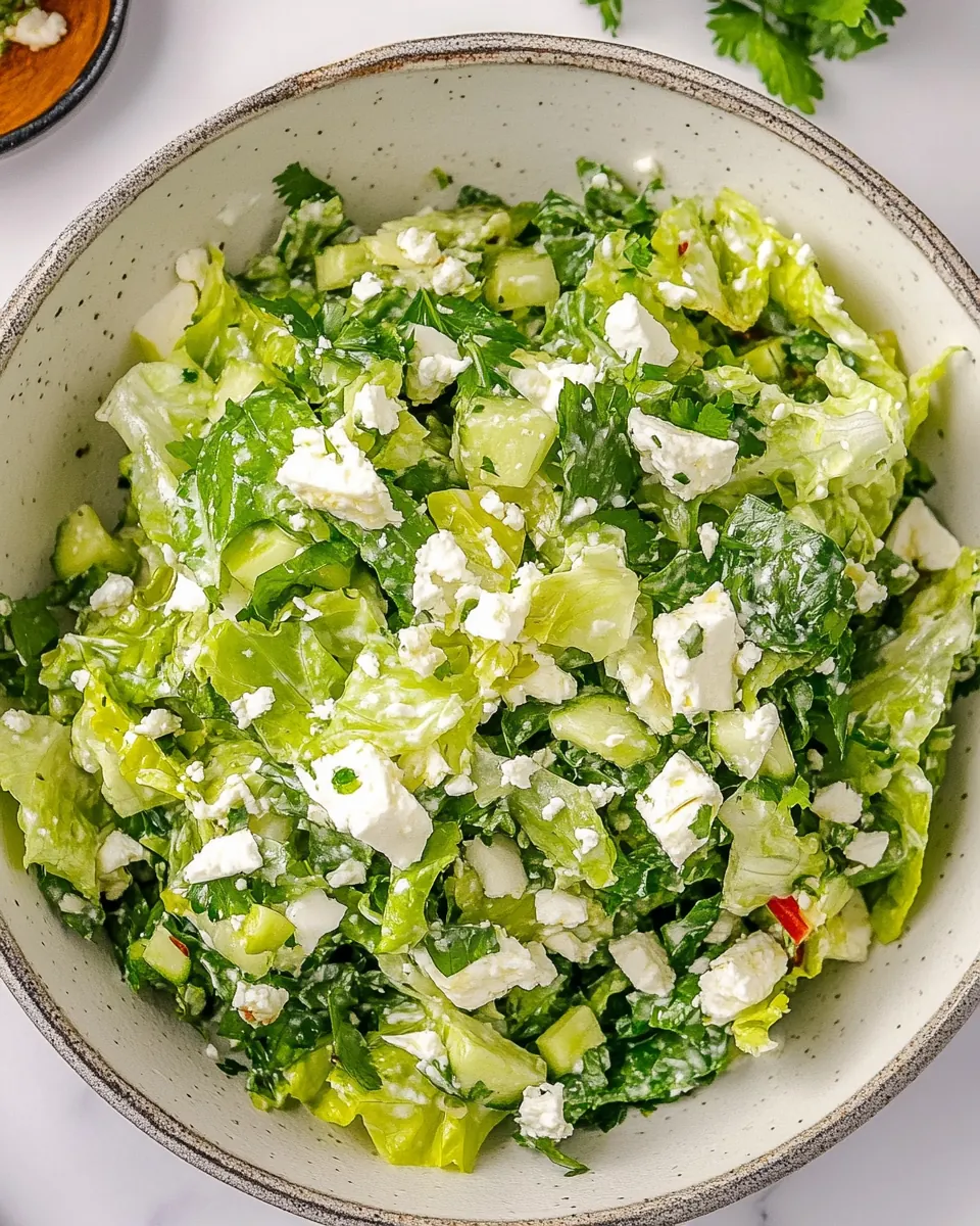 Maroulosalata Greek Lettuce Salad
