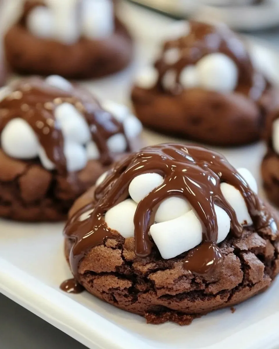 Marshmallow Brownie Cookies
