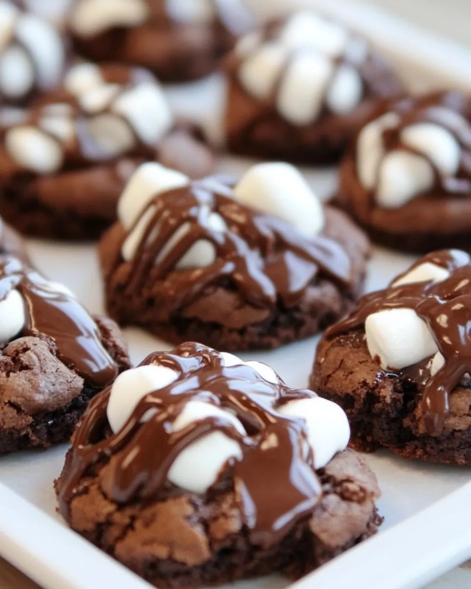 Marshmallow Brownie Cookies