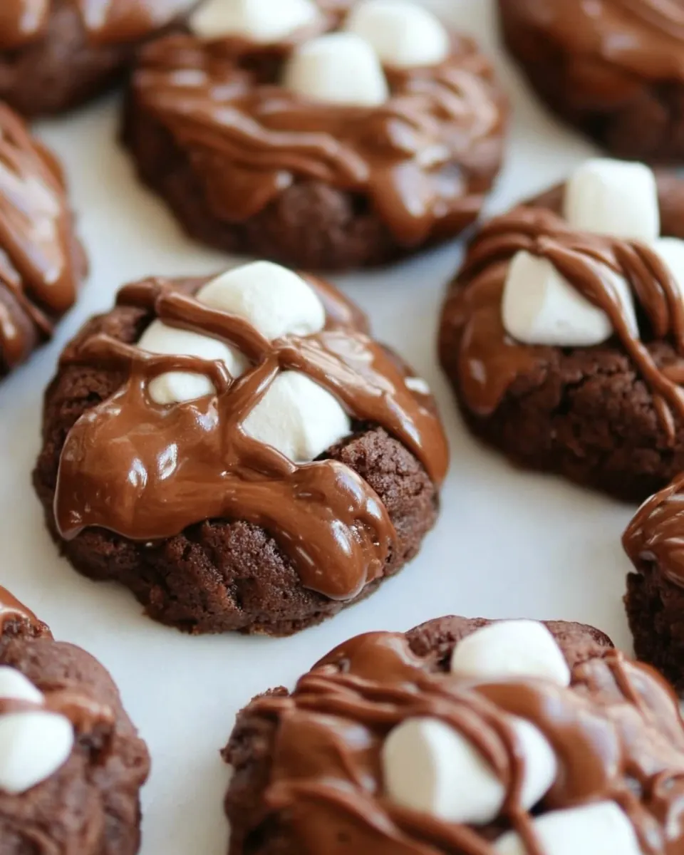 Marshmallow Brownie Cookies