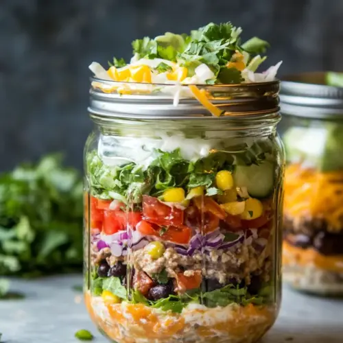 Mason Jar Burrito Bowls
