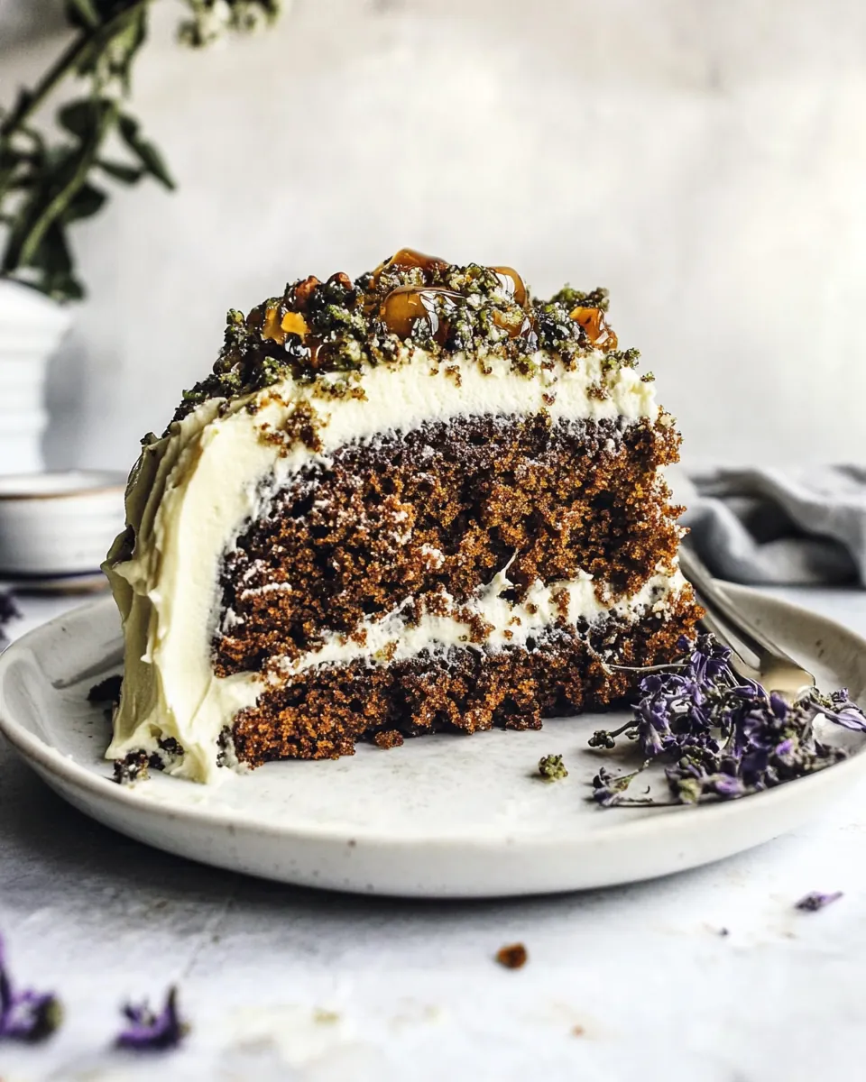 Matcha Green Tea Cake with Vanilla Honey Cream Cheese Frosting
