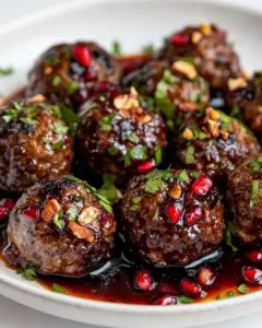 Meatballs With Walnut Pomegranate Sauce