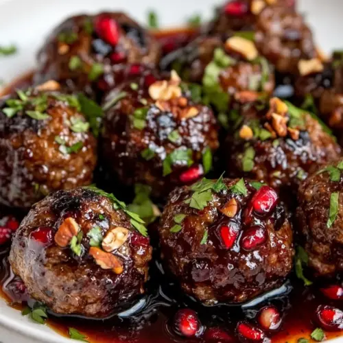 Meatballs With Walnut Pomegranate Sauce