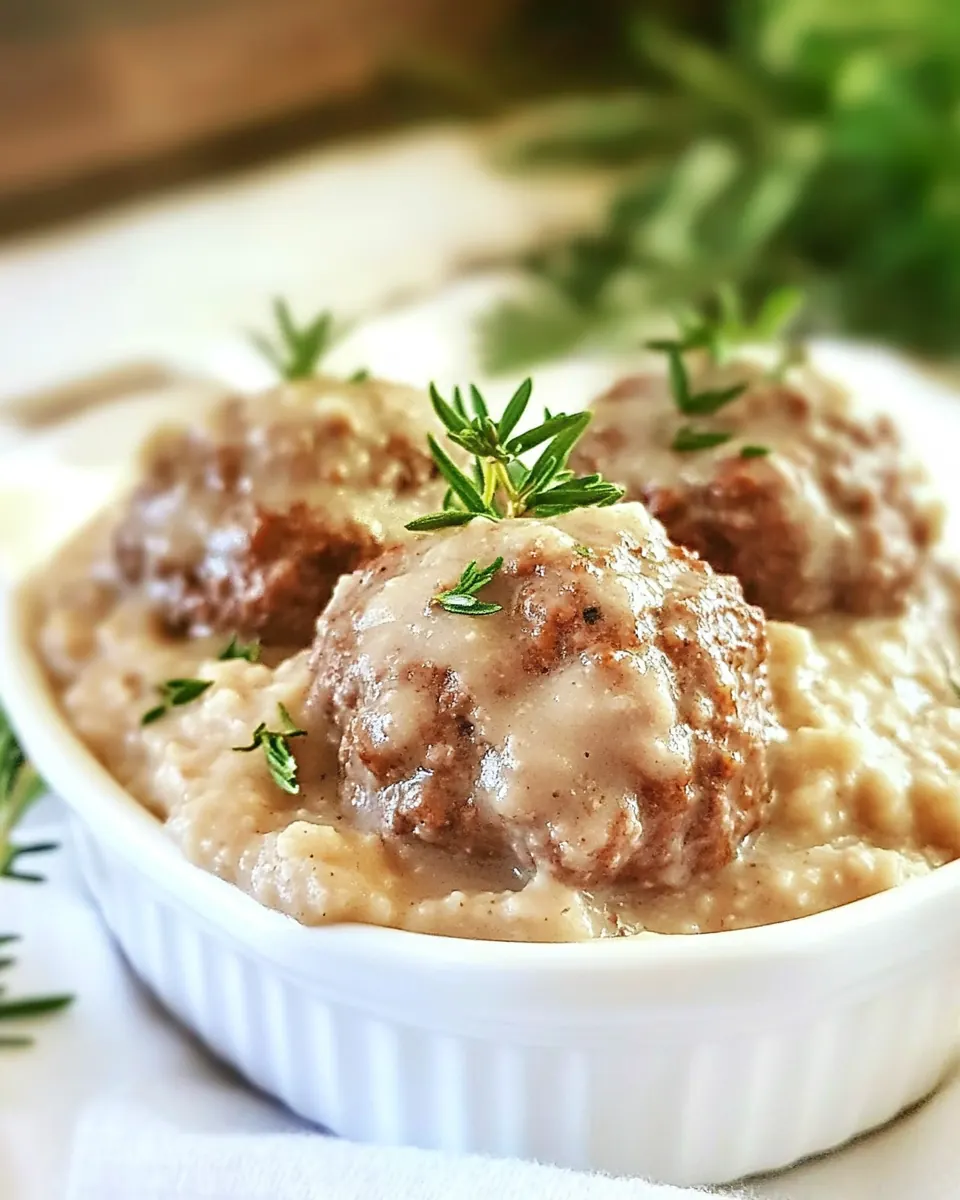 Meatballs and Gravy