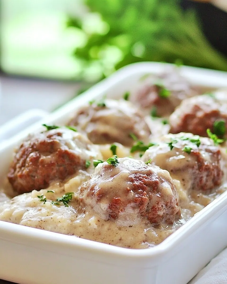 Meatballs and Gravy
