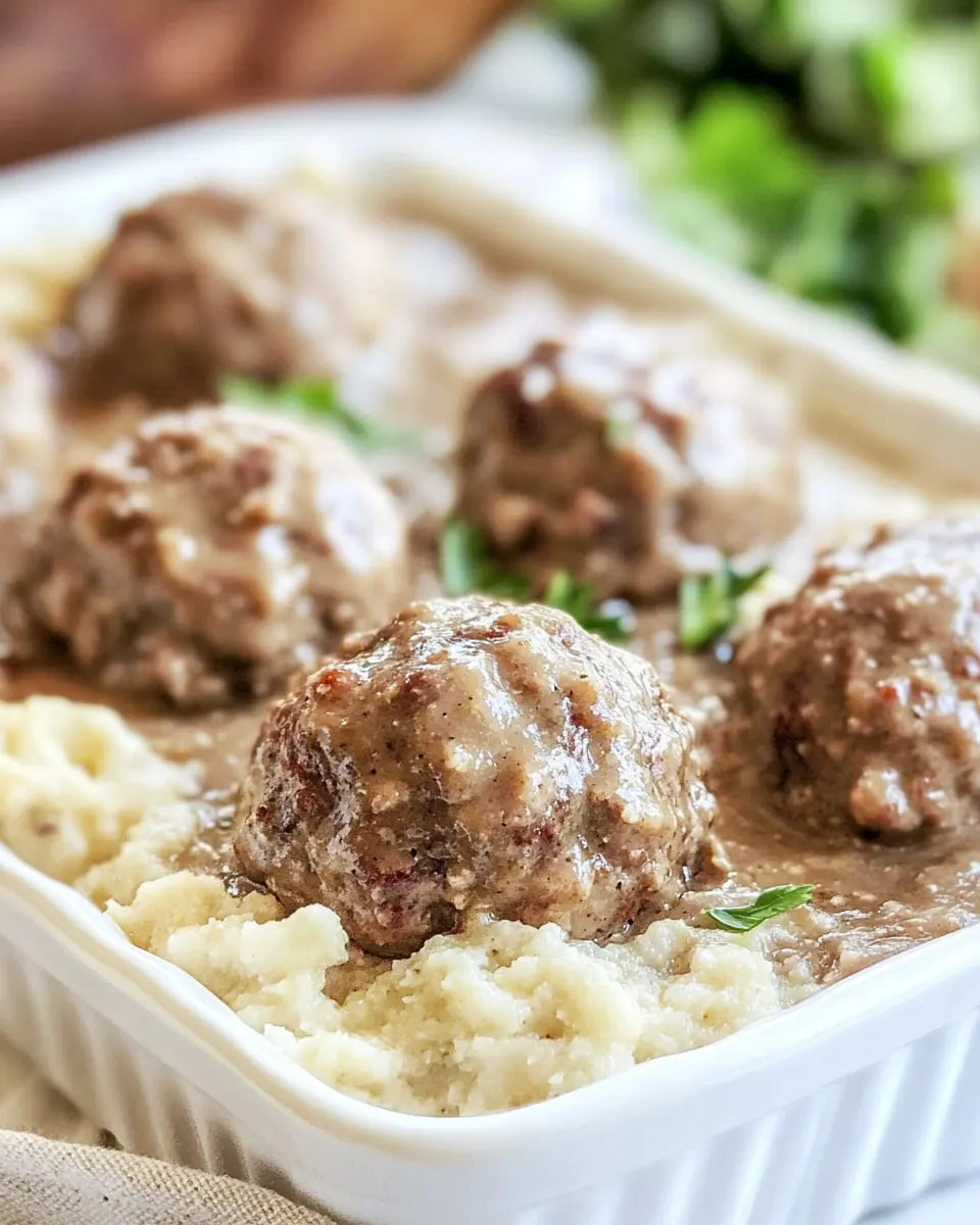Meatballs and Gravy