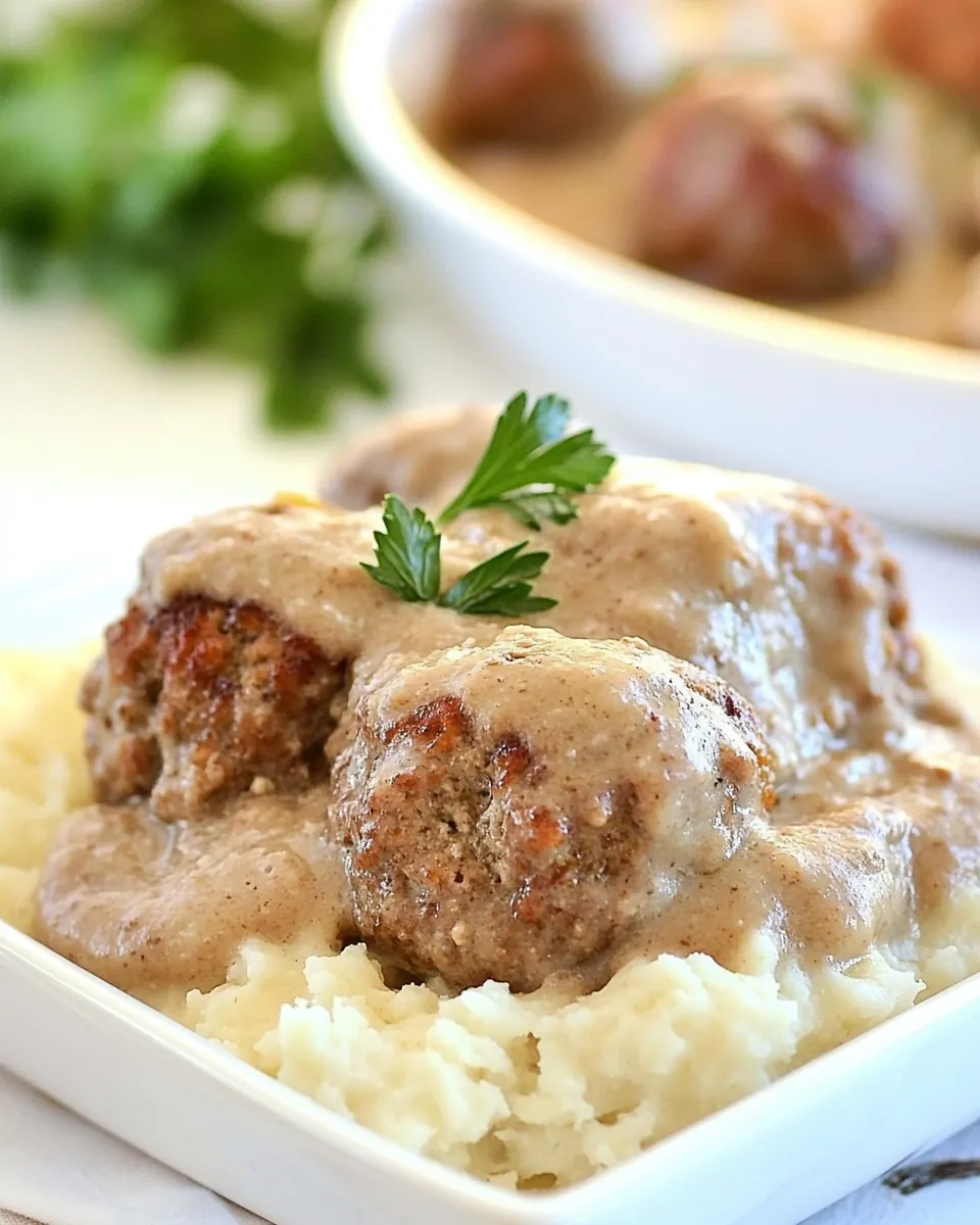 Meatballs and Gravy