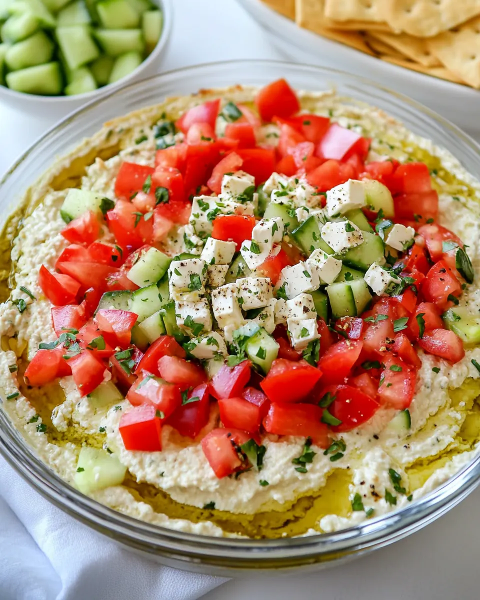 Mediterranean 7 Layer Dip
