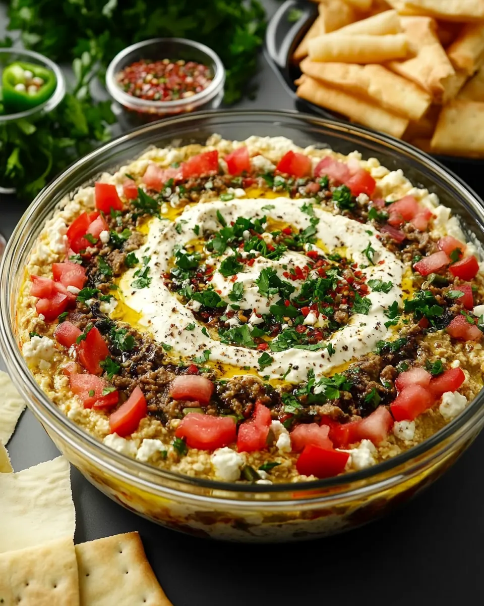 Mediterranean 7 Layer Dip