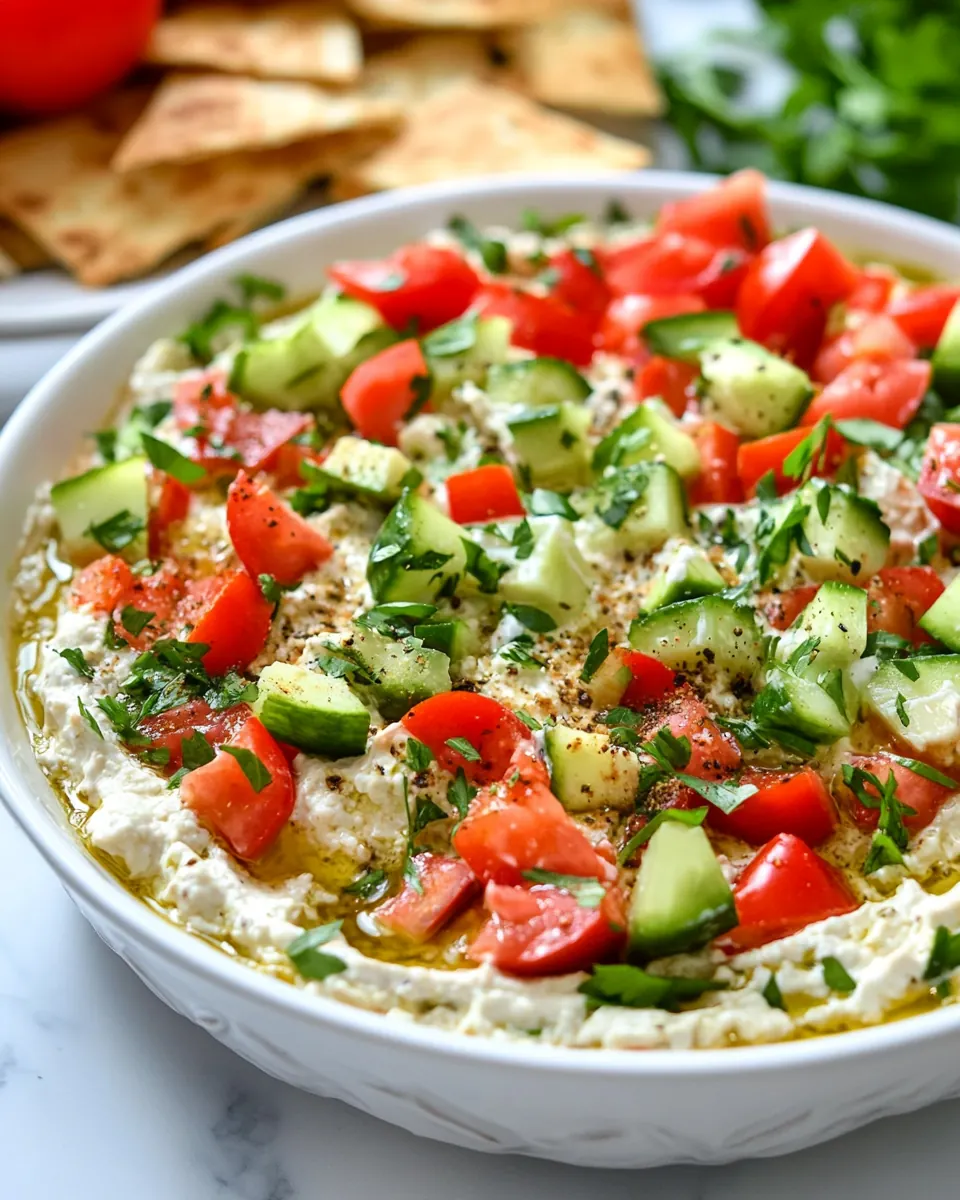 Mediterranean 7 Layer Dip