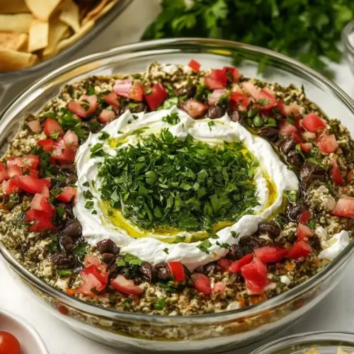Mediterranean 7 Layer Dip