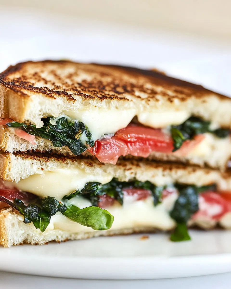 Mediterranean Grilled Cheese Sandwich