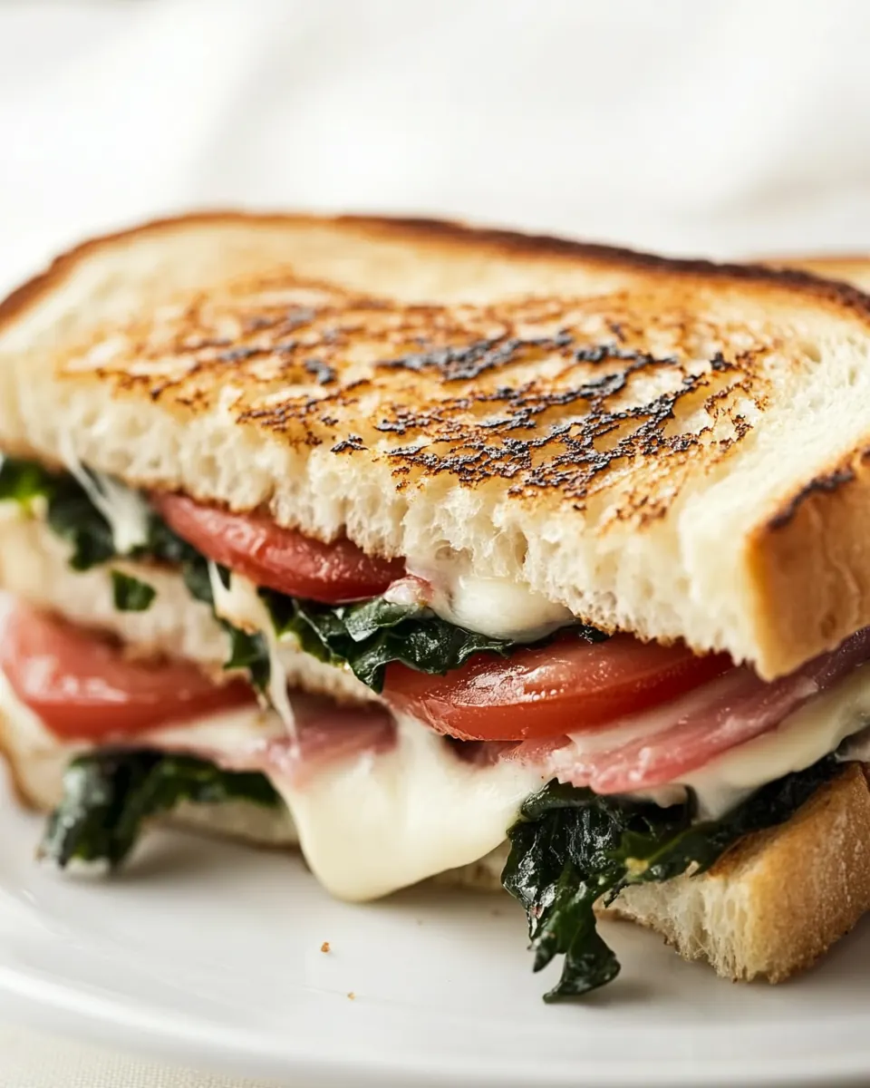 Mediterranean Grilled Cheese Sandwich
