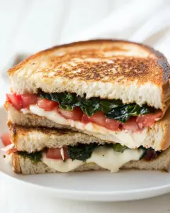 Mediterranean Grilled Cheese Sandwich