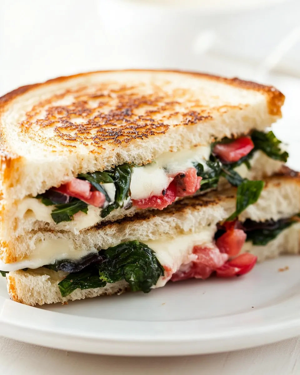 Mediterranean Grilled Cheese Sandwich