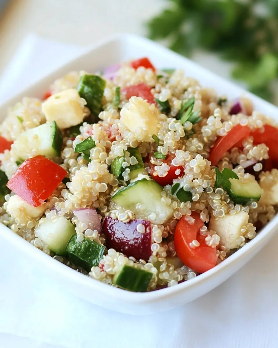 Mediterranean Quinoa Salad